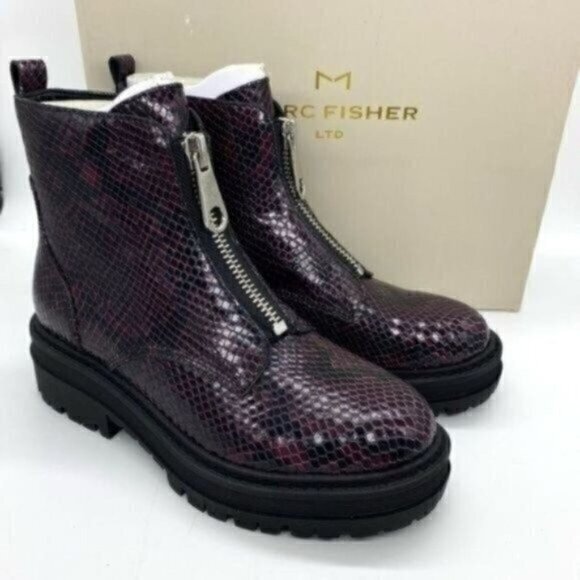 Marc Fisher Paralee Lugsole Ankle Boots New